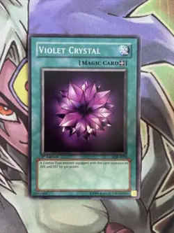 LOB-E033 Violet Crystal Common 1st Edition NM Yugioh Card - Image 1