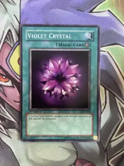 LOB-E033 Violet Crystal Common 1st Edition NM Yugioh Card - Image 3