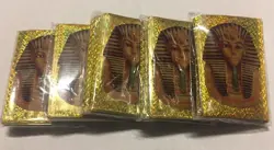 Yugioh 50-count Sleeves, Egyptian Pharaoh Gold, Lot Of 5 Packs For 250 For TCG - Image 2