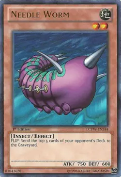 Yugioh! Needle Worm - LCYW-EN244 - Ultra Rare - Unlimited Edition Near Mint, Eng - Image 1