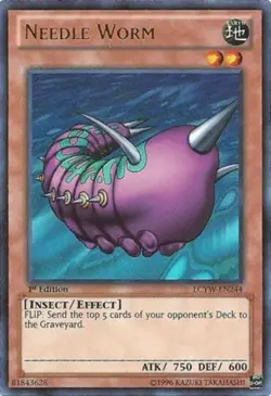 Yugioh! Needle Worm - LCYW-EN244 - Ultra Rare - Unlimited Edition Near Mint, Eng - Image 2
