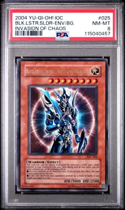 2004 Yu-Gi-Oh! Black Luster Soldier-EOB Invasion of Chaos IOC Unlim Ultra PSA 8 - Image 1
