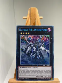 Number 98: Antitopian - Secret Rare 1st Edition DRL3-EN027 - NM - YuGiOh - Image 1