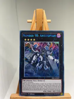 Number 98: Antitopian - Secret Rare 1st Edition DRL3-EN027 - NM - YuGiOh - Image 3