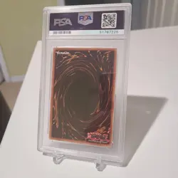Yu Gi Oh! Black Winged Dragon Unlimited Ghost Rare PSA 9 Mint (Max Saturation) - Image 2
