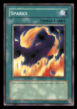 Yugioh Sparks #LOB-055 The Legend of Blue Eyes White Dragon LP - Image 3