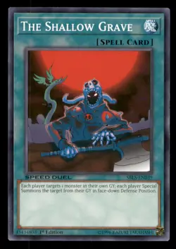 Yugioh The Shallow Grave #SBLS-EN039 Speed Duel: Arena of Lost Souls LP - Image 3