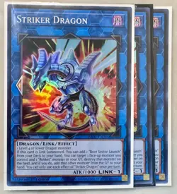 3x Striker Dragon 1st Edition Super Rare RA01-EN046 Yu-Gi-Oh! - Image 1