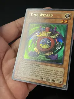 Yugioh Time wizard Metal Raiders OG print. MRD-065 NM-Mint - Image 2