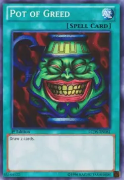 Pot of Greed Yu-Gi-Oh! LCJW-EN061 1st Secret Rare - Image 2