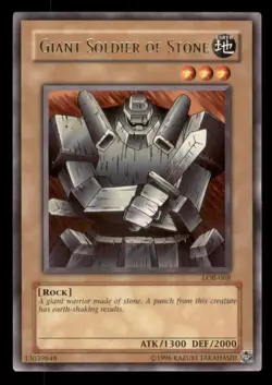Yugioh Giant Soldier of Stone #LOB-068 The Legend of Blue Eyes White Dragon LP - Image 1