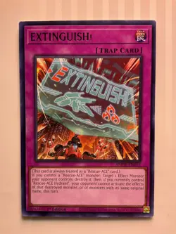 Yugioh - Extinguish! - Rare - EXCELLENT CONDITION - Image 1