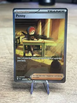 PokÃ©mon TCG Penny Scarlet & Violet Holo Card 252/198 Special Illustration Rare - Image 1