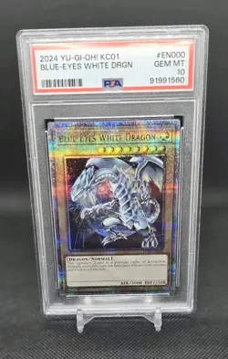 2024 Yugioh KC01 Blue Eyes White Dragon Sequential Set PSA 10 QCR - Image 2
