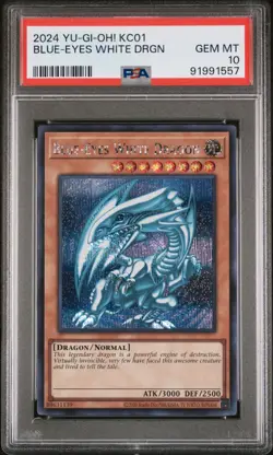 2024 Yugioh KC01 Blue Eyes White Dragon Sequential Set PSA 10 QCR - Image 3