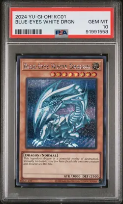 2024 Yugioh KC01 Blue Eyes White Dragon Sequential Set PSA 10 QCR - Image 4