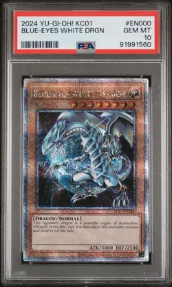 2024 Yugioh KC01 Blue Eyes White Dragon Sequential Set PSA 10 QCR - Image 6