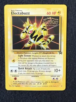 Electabuzz Black Star Promo Card Near Mint One Owner #2 - Image 1