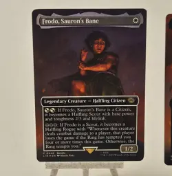 MTG LOTR 448â€“451 Full Art Foil Scene Set â€“ NM Sam Frodo Gollum One Ring-Mt Doom - Image 2