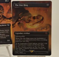 MTG LOTR 448â€“451 Full Art Foil Scene Set â€“ NM Sam Frodo Gollum One Ring-Mt Doom - Image 5