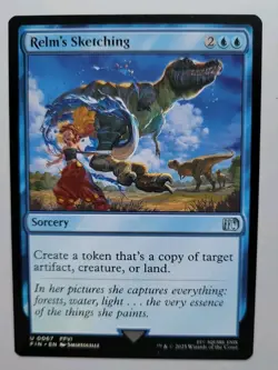 MTG - Final Fantasy: Relm's Sketching (0067) - Uncommon - Near Mint  - Image 1