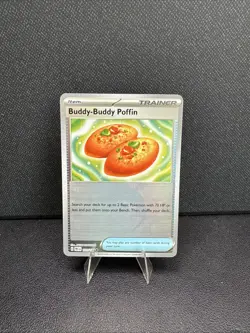 Pokemon Buddy-Buddy Poffin Poke Ball 101/131 Prismatic Evolutions Holo - Image 1