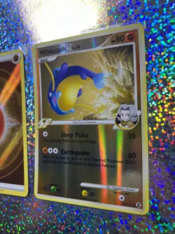 2009 Pokemon TCG Platinum Rising Rivals Reverse Holo 54/111 Whiscash SP - Image 3