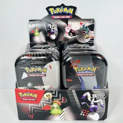 Pokemon Black Bolt White Flare Mini Tin Display Unova New Sealed PRE SALE - Image 1