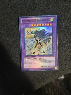 Yugioh! Elemental HERO Great Tornado - Limited ed Ultra Rare - LC02-EN010 - Image 1