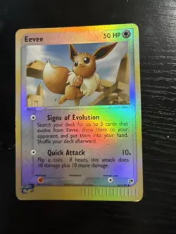 2003 PokÃ©mon Eevee Sandstorm Reverse Holo 63/100 Vintage Card Rare LP - Image 1