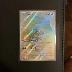 PokÃ©mon TCG Squirtle 170/165 Scarlet & Violet Holo Illustration Rare Card - Image 1