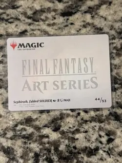 MTG Sephiroth, Fabled Soldier Art Series Final Fantasy NM - Image 2