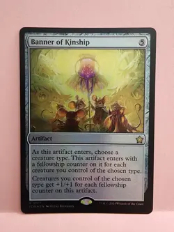 MTG FOIL Banner of Kinship  - Foundations #127 - Image 1