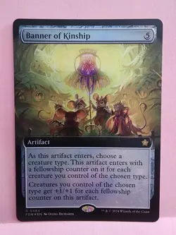 Banner of Kinship (#484) - Foil Extended Art FDN NM MTG - Image 1