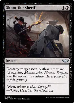 Shoot the Sheriff Non-Foil Outlaws of Thunder Junction 106 NM MTG - Image 1