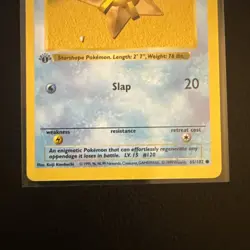 Pokemon Staryu 65/102 1st Edition Shadowless Base Set Card Unplayed Near Mint - Image 4