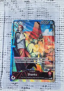 One Piece Shanks Leader PSA Promo Card Exclusive OP09-001 Sealed - Image 1