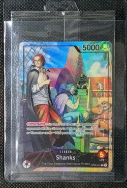 One Piece Shanks Leader PSA Promo Card Exclusive OP09-001 Sealed - Image 1