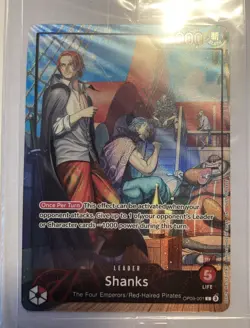 One Piece Shanks Leader PSA Promo Card Exclusive OP09-001 Sealed - Image 1