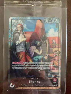 One Piece Shanks Leader PSA Promo Card Exclusive OP09-001 Sealed - Image 1