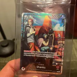 One Piece Shanks Leader PSA Promo Card Exclusive OP09-001 Sealed - Image 2