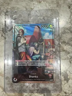 One Piece Shanks Leader PSA Promo Card Exclusive OP09-001 Sealed - Image 1