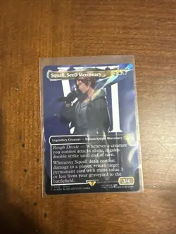 Squall, SeeD Mercenary  R 402 (Showcase) (Borderless) Final Fantasy MTG RARE NM - Image 1