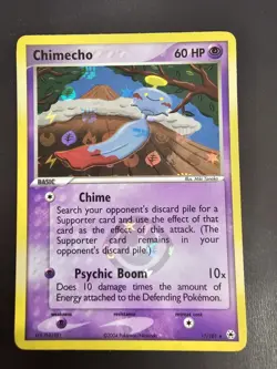 Chimecho 17/101 EX Hidden Legends Pokemon Reverse Holo 2004 - Image 1