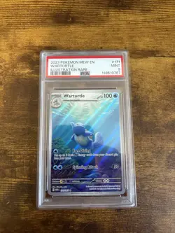 2023 Pokemon Mew en Wartortle Holo PSA Mint 9 Scarlet & Violet 151 - Image 1