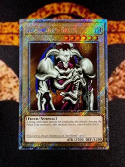 YUGIOH â€¢ SUMMONED SKULL â€¢ PLATINUM SECRET RARE â€¢ RA03-EN086 â€¢ 1st EDITION â€¢ NM - Image 1
