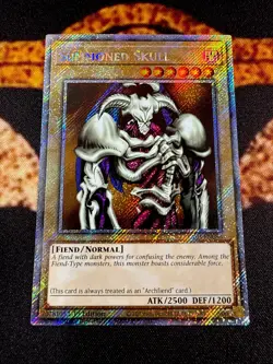 YUGIOH â€¢ SUMMONED SKULL â€¢ PLATINUM SECRET RARE â€¢ RA03-EN086 â€¢ 1st EDITION â€¢ NM - Image 2