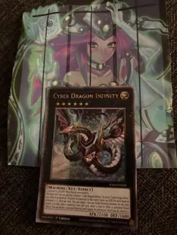 Yugioh 1x Cyber Dragon Infinity (Alternate Art) Quarter Century 1st Ed MINT - Image 1