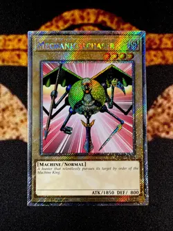 YUGIOH â€¢ MECHANICALCHASER â€¢ PLATINUM SECRET RARE â€¢ RA03-EN094 â€¢ 1st EDITION â€¢ NM - Image 1