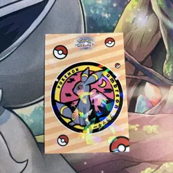 Manhole Cover Umbreon Cracked Ice Holo Let's Go Eevee Database Pokemon Card NM - Image 1